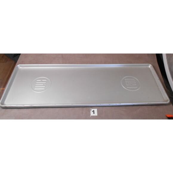 Antique HILL Aluminum Deli Case Display Tray # 1 30" X 10.5" Butcher Bakery - Picture 2 of 9